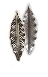 Thai Hill Tribe Silver Leaf Pendant FST7805